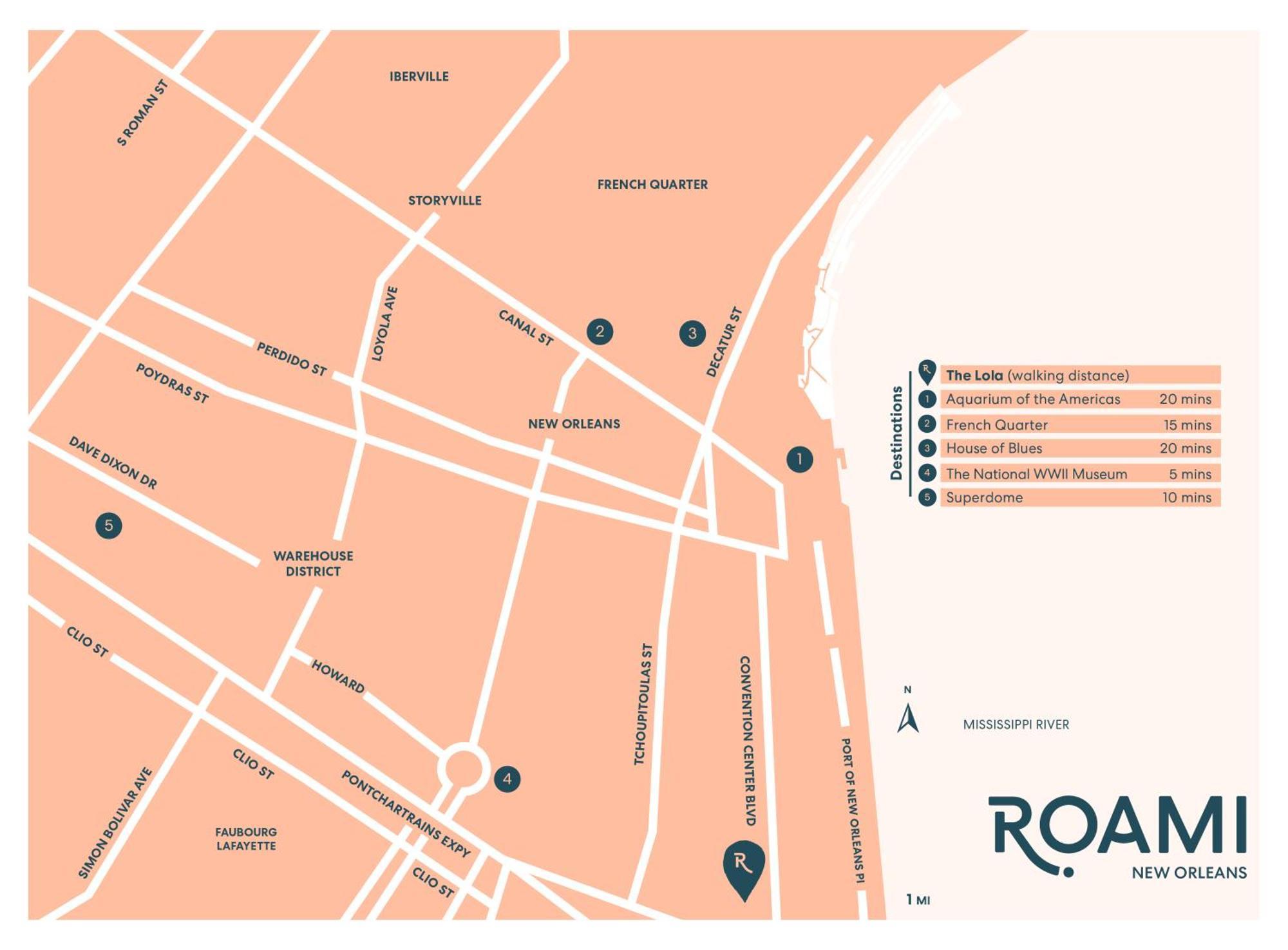 뉴올리언스 Roami At The Lola 아파트 외부 사진